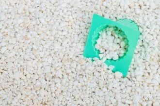 Perlite soil for gardening and agriculture.