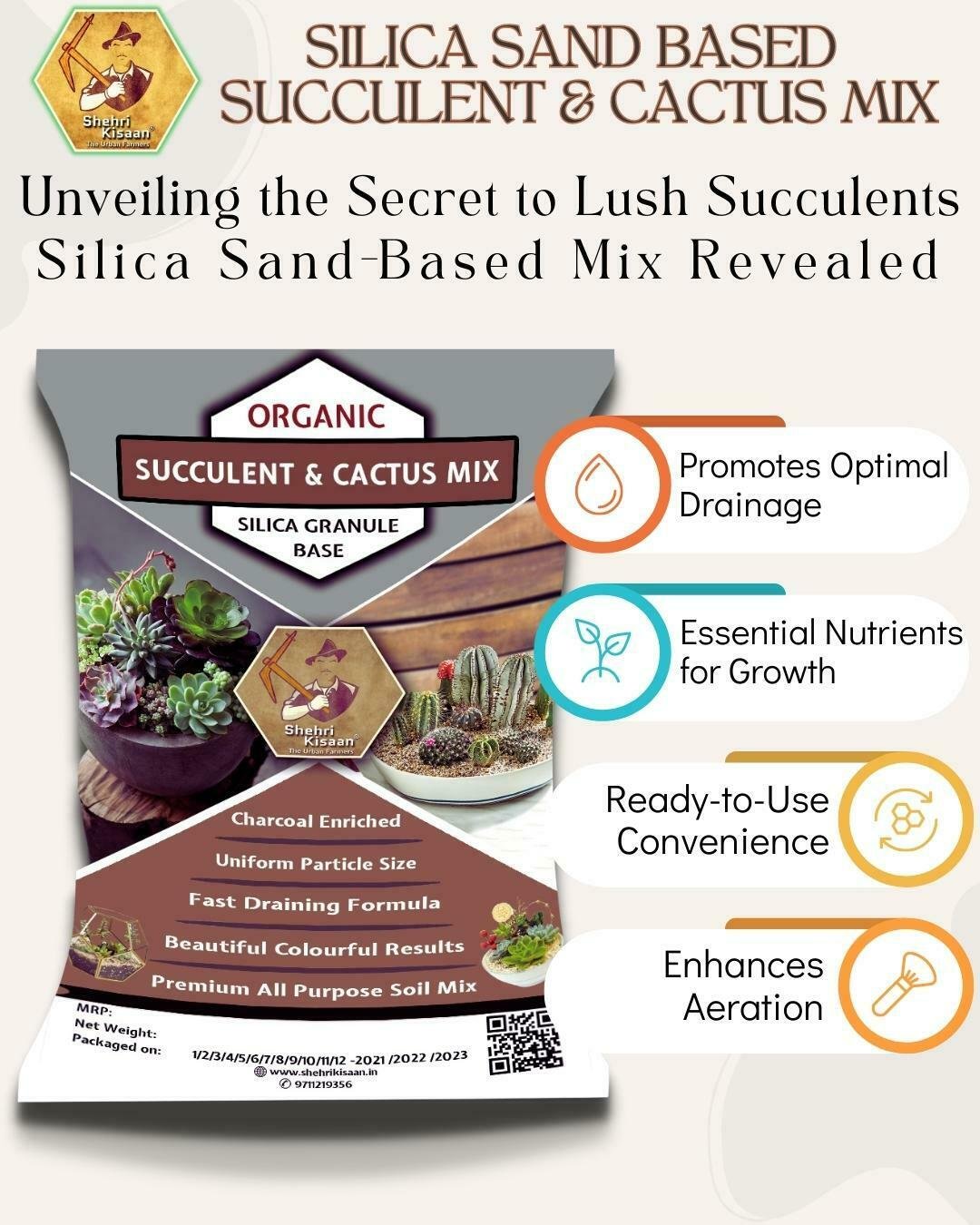 Silica Sand Based Cactus & Succulent Potting Mix: Unleash the Magic and ...